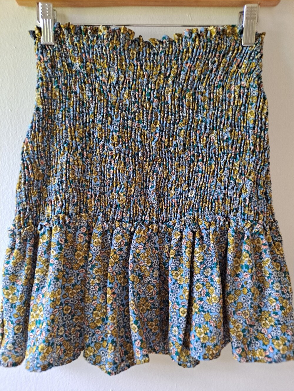Good Luck Gem Floral Print Skirt. Size Small